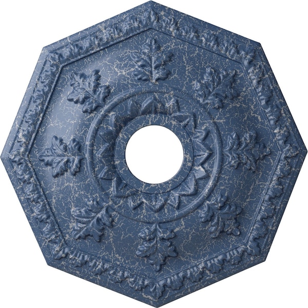 Ekena Millwork Nottingham Ceiling Medallion (Canopies up to 4 5/8"), 18"OD x 3 1/2"ID x 1 1/2"P, Americana Crackle CM18NTAMC - main